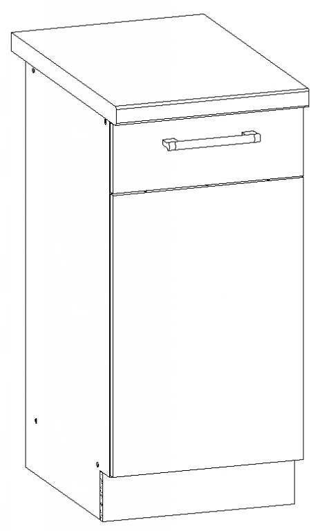 Dolná kuchynská skrinka Modena MD27 D40