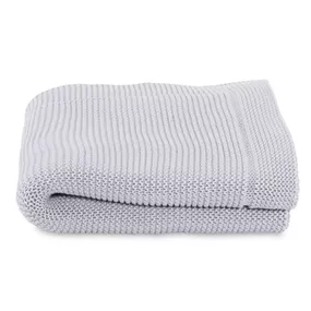 CHICCO Deka pletená Tricot Blanket Light Grey 90x70 cm 10990.9109