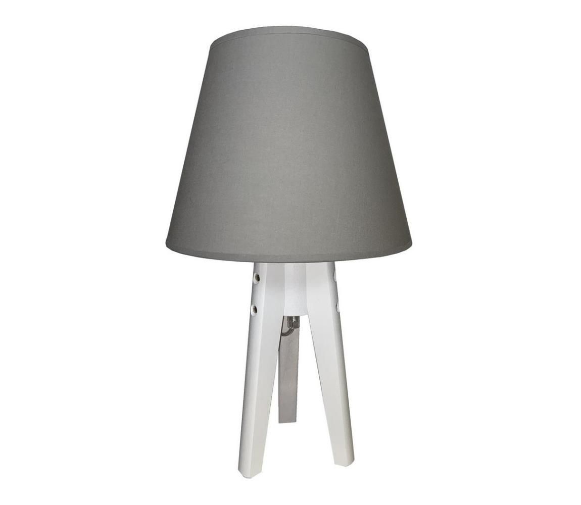 Stolná lampa CONE 1xE27/60W/230V biela/šedá