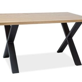 Jedálenský stôl Signal XAVIERO 150 dub/čierna