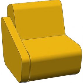 LD SEATING designové kreslo Open Port, OP-KR,BR, modulární