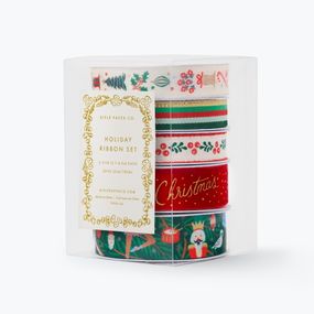 Rifle Paper Co. Vianočné stuhy Holiday - set 5 ks