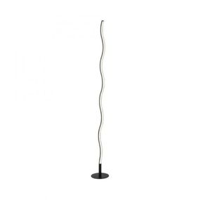 PAUL NEUHAUS LED designové stojací svítidlo, design vlny, černá 3000K LD 15168-18