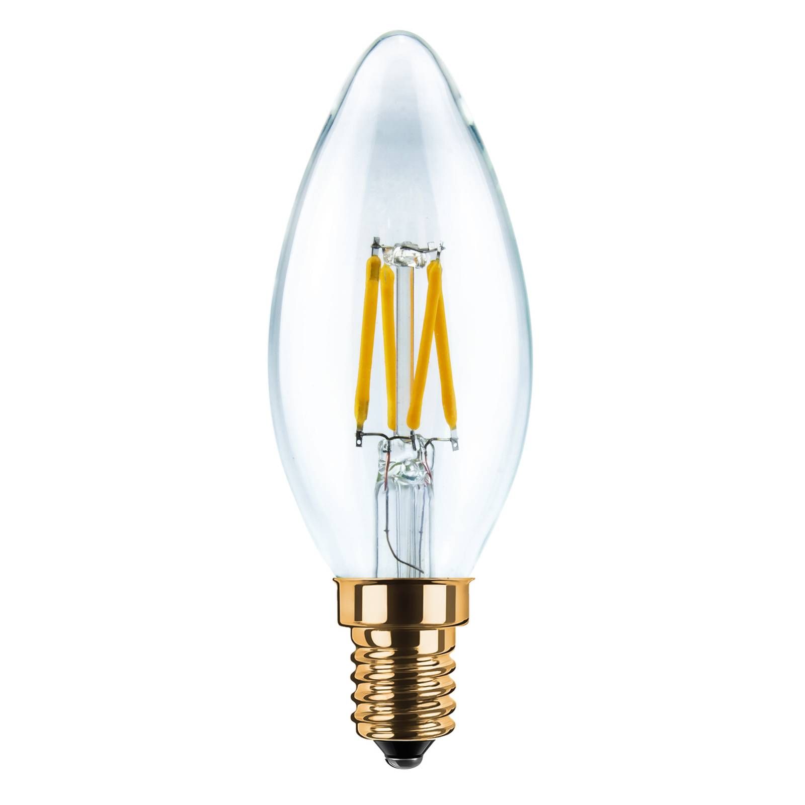 Segula SEGULA sviečková LED E14 3W 2 200K filament číra, E14, 3W, Energialuokka: F, P: 10 cm
