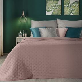DomTextilu Jednofarebný ružový matný prehoz na posteľ Šírka: 220 cm | Dĺžka: 240 cm 40507-185458