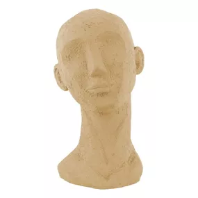 Pieskovohnedá dekoratívna soška PT LIVING Face Art, výška 28,4 cm