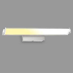 Briloner Nástenné LED svetlo 3723, otočné CCT stmieva nikel, Obývacia izba / jedáleň, kov, plast, 18W, L: 52.5 cm, K: 8cm