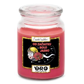 Sviečka hasičská spermie (Vôňa sviečky: Višne v čokoláde)