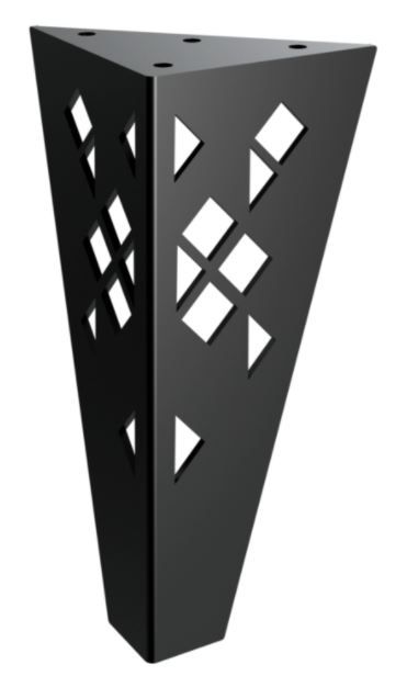 RMP Nábytková nožička Atena 20 cm čierna NOHA012/20