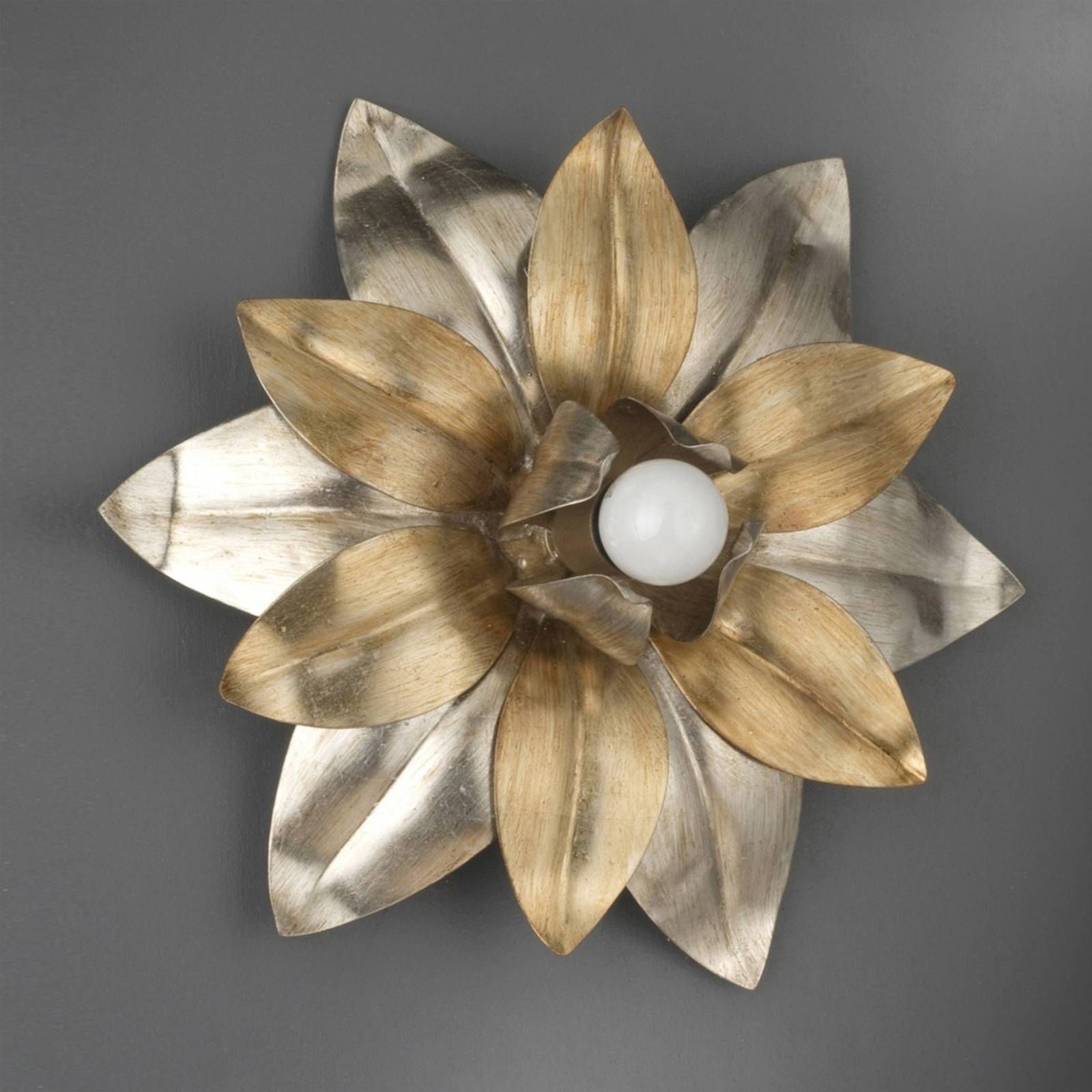 Ferro Luce Nástenné svietidlo Marsala v tvare kvetu, Obývacia izba / jedáleň, kov, E27, 40W, K: 10cm