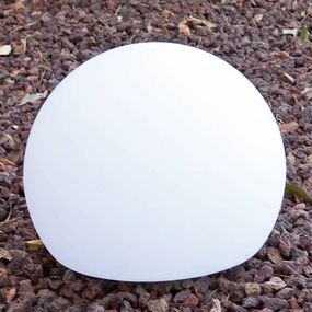 FARO BARCELONA Guľovité vonkajšie svietidlo Balda, 40 cm, polyetylén, E27, 15W, L: 40 cm, K: 32cm