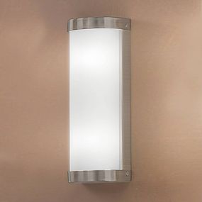 Orion Kúpeľňové nástenné svietidlo Veti 25, 5 cm, nikel, Kúpeľňa, lakované železo, opálové sklo, G9, 40W, P: 25.5 cm, L: 10 cm