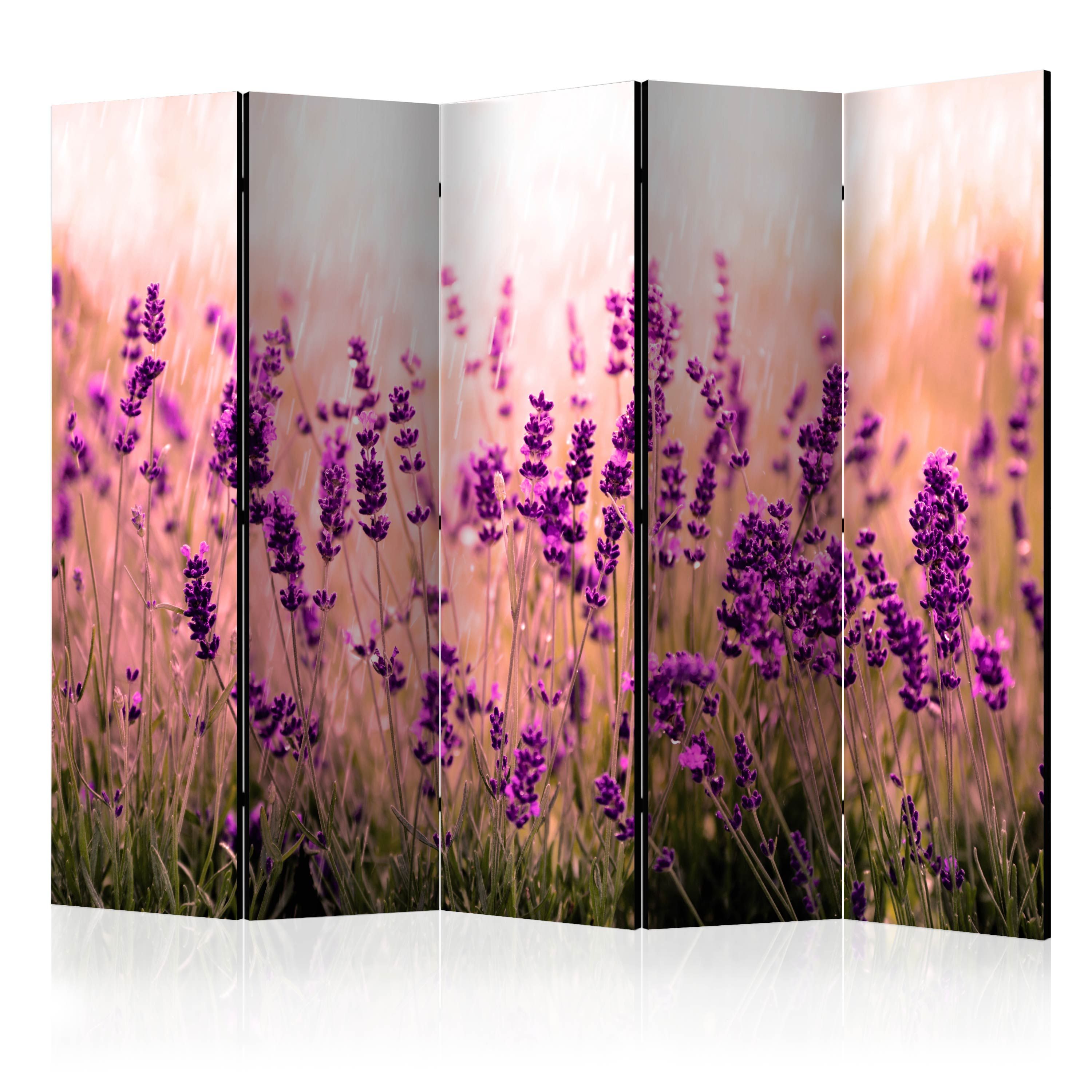 Artgeist Paraván - Lavender in the Rain II [Room Dividers]