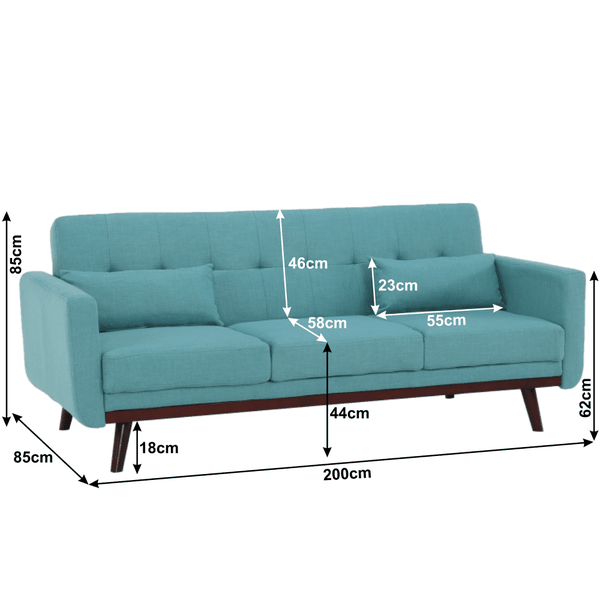 Rozkladacia pohovka, tyrkysová, ARKADIA