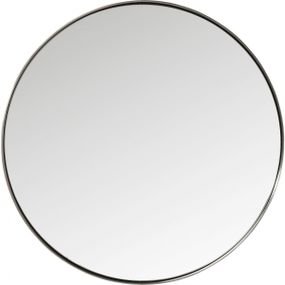 KARE Design Kulaté zrcadlo Curve Round Steel Nature Ø100cm