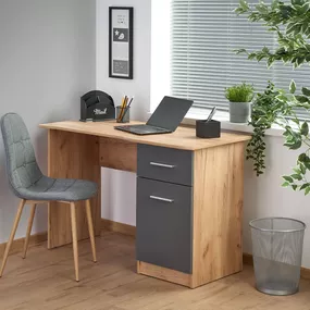 Písací stôl Elmo - dub wotan / antracit