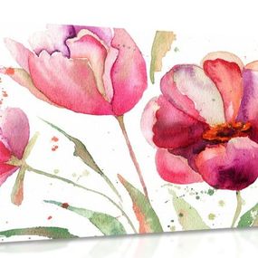 Obraz nádherné tulipány v zaujímavom prevedení