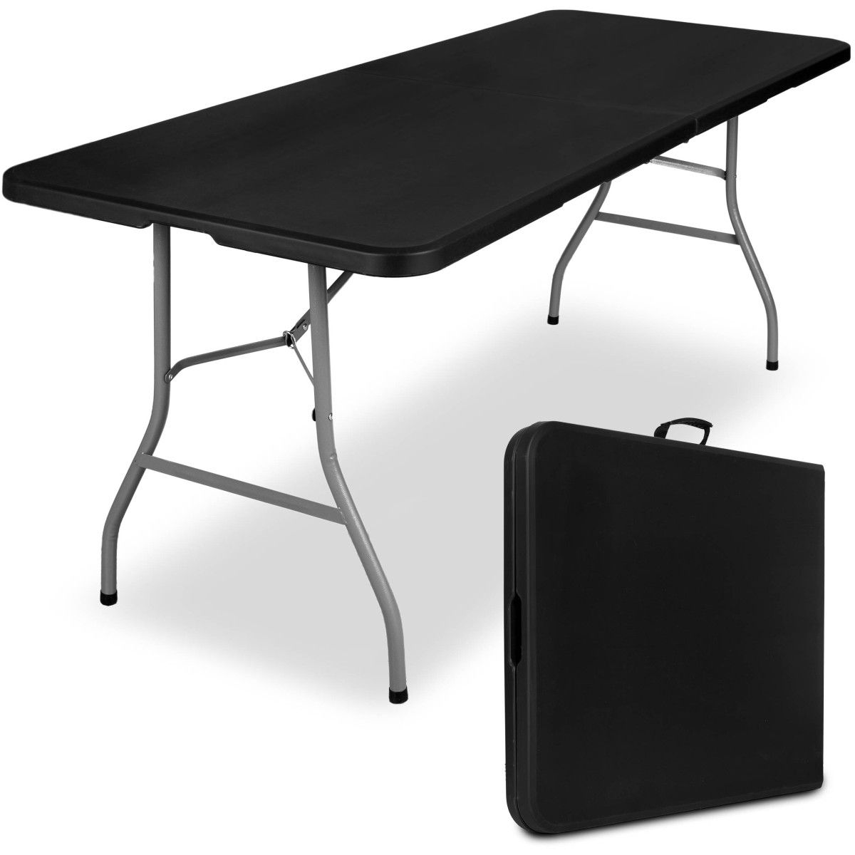 Cateringový stôl FETA 180 cm čierny