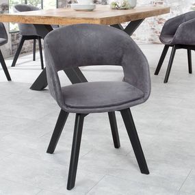 Dizajnová stolička Colby sivá antik