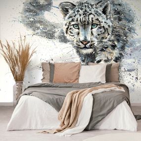 Samolepiaca tapeta kreslený leopard - 450x300