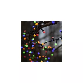 Eglo -LED Vonkajšia vianočná reťaz BERRY MINI 300xLED/8 funkcií 11m IP44 multicolor