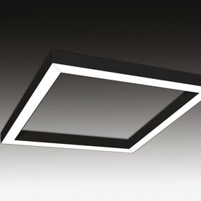 SEC Závěsné LED svítidlo nepřímé osvětlení WEGA-FRAME2-AA-DIM-DALI, 32 W, černá, 607 x 607 x 50 mm, 4000 K, 4360 lm 321-B-002-01-02-SP