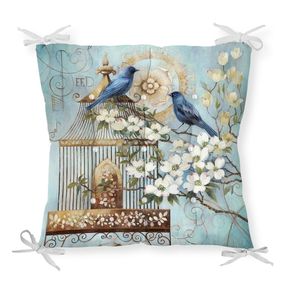 Sedák na stoličku Minimalist Cushion Covers Blue Birds, 40 x 40 cm