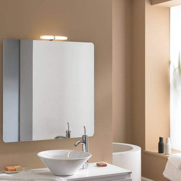 Ebir Zrkadlové LED svietidlo Eva 2, univerzálna biela, Kúpeľňa, polykarbonát, 6W, L: 23.3 cm, K: 5.6cm