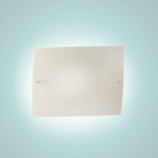 Foscarini Folio grande nástenné svetlo, biela, Obývacia izba / jedáleň, ručne fúkané sklo, lakovaný kov, R7s, 120W, L: 48 cm, K: 38cm
