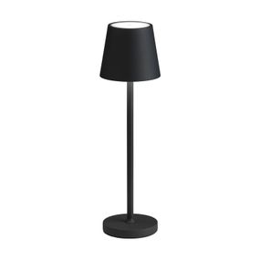 LCD LED lampa 5097, batéria IP54 stmievateľná čierna, odliatok hliníkovej zliatiny, polykarbonát, 3W, K: 37.35cm