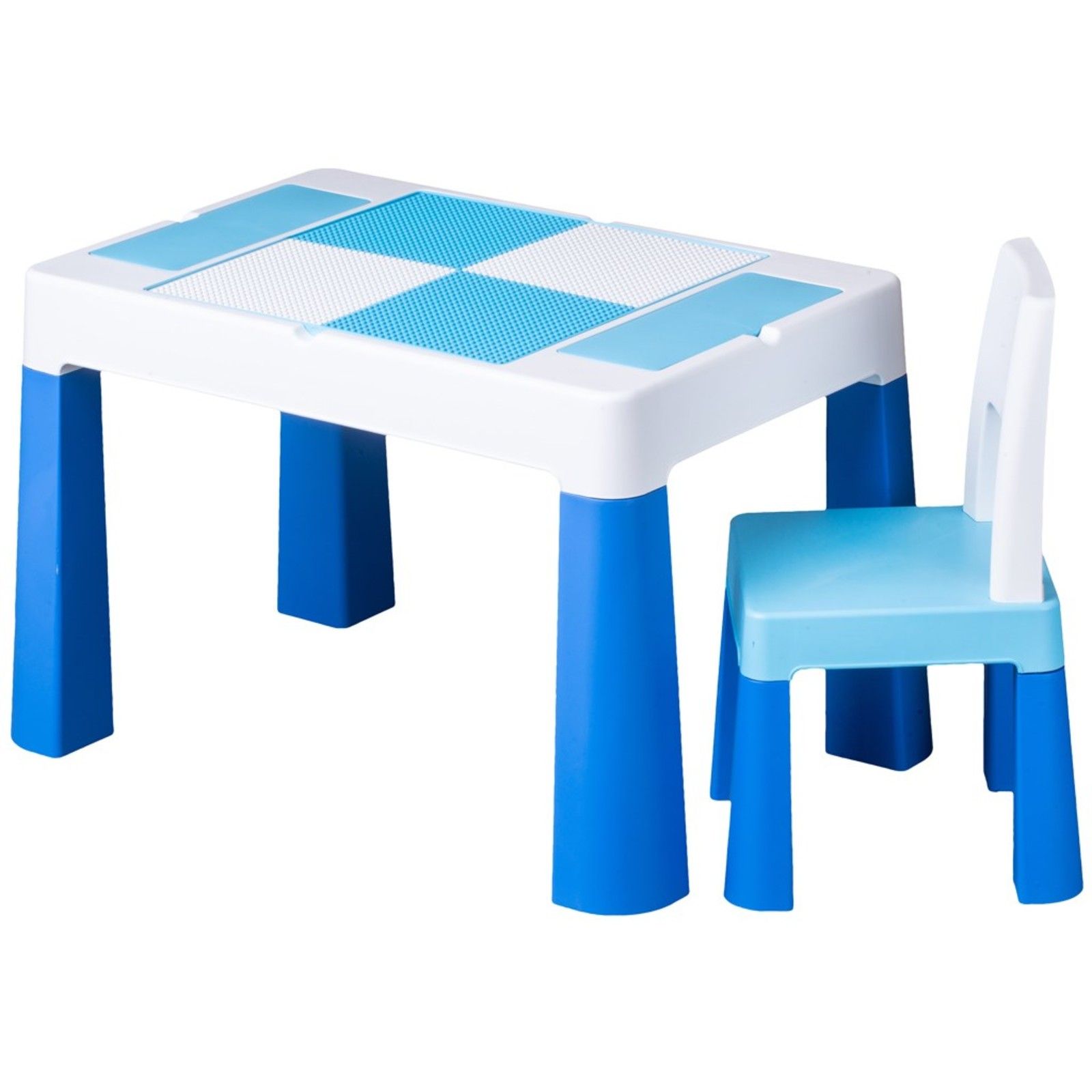 Detský stolček sa stoličkou TEGA MULTIFUN - modrý