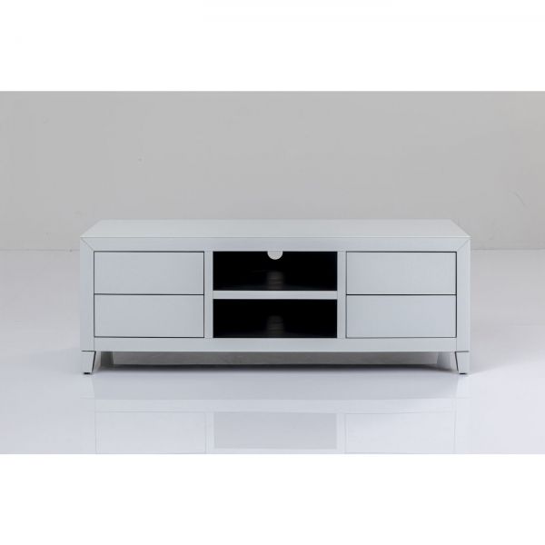 KARE Design TV stolek Luxury Push - bílý, 140x50cm