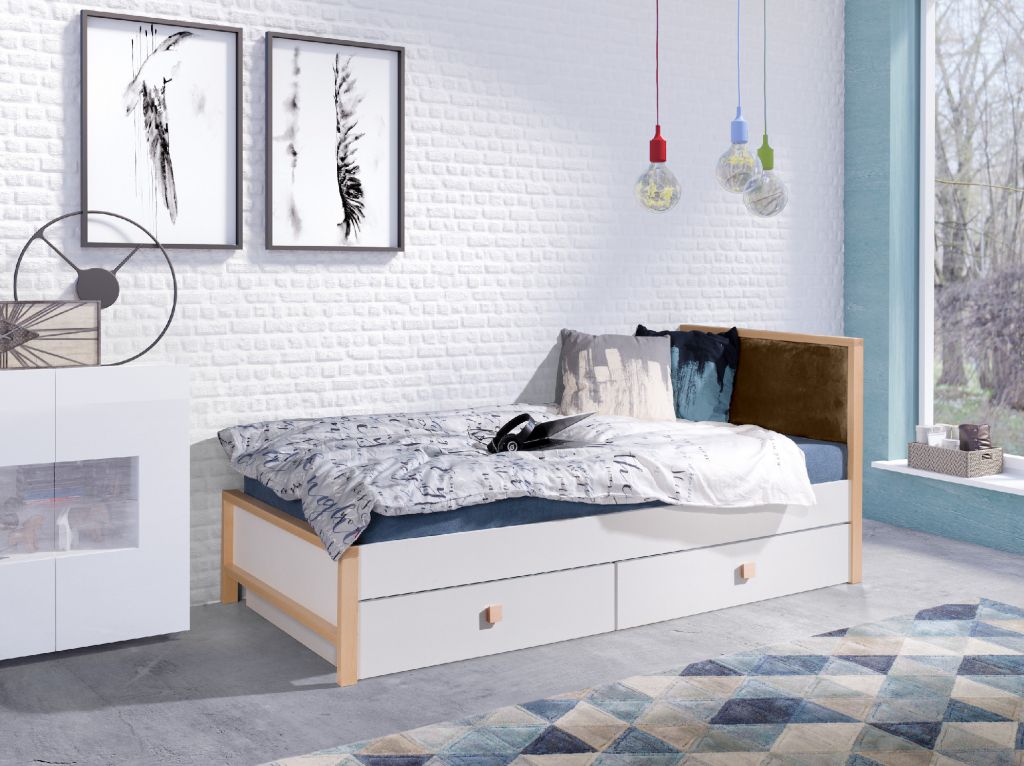 ArtBed Zara Hnedé čelo Quartz 105