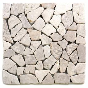 Mramorová mozaika Garth - biela - obklady 1 m2