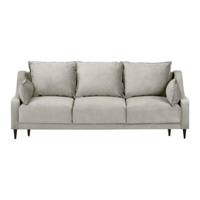 Béžová trojmiestna rozkladacia pohovka Mazzini Sofas Freesia