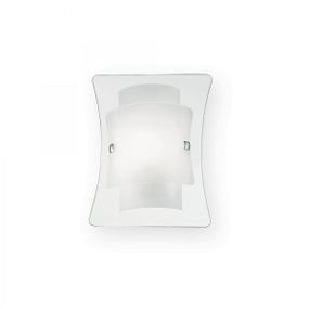 nástenné svietidlo Ideal lux triple 026473 - transparentná / biela