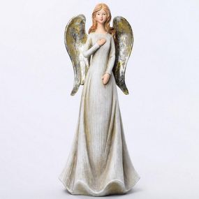 Anjel zlaté krídla 18x15x39,5cm 7000172