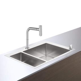 HansGrohe Drezy - Set drezu a batérie C71-F655-09, vzhľad nehrdzavejúcej ocele 43206800