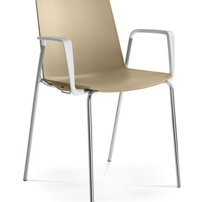 LD SEATING Konferenčná stolička SKY FRESH 050-N0/BR-N0, kostra a područky bílé