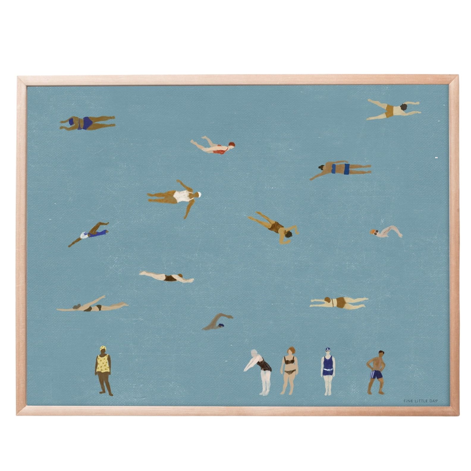 Fine Little Day Plagát Swimmers 40x50 cm