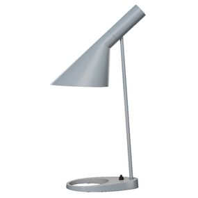 Louis Poulsen AJ – stolná lampa, svetlosivá, Obývacia izba / jedáleň, oceľ, zinkový tlakový odliatok, E27, 20W, L: 16 cm, K: 56cm