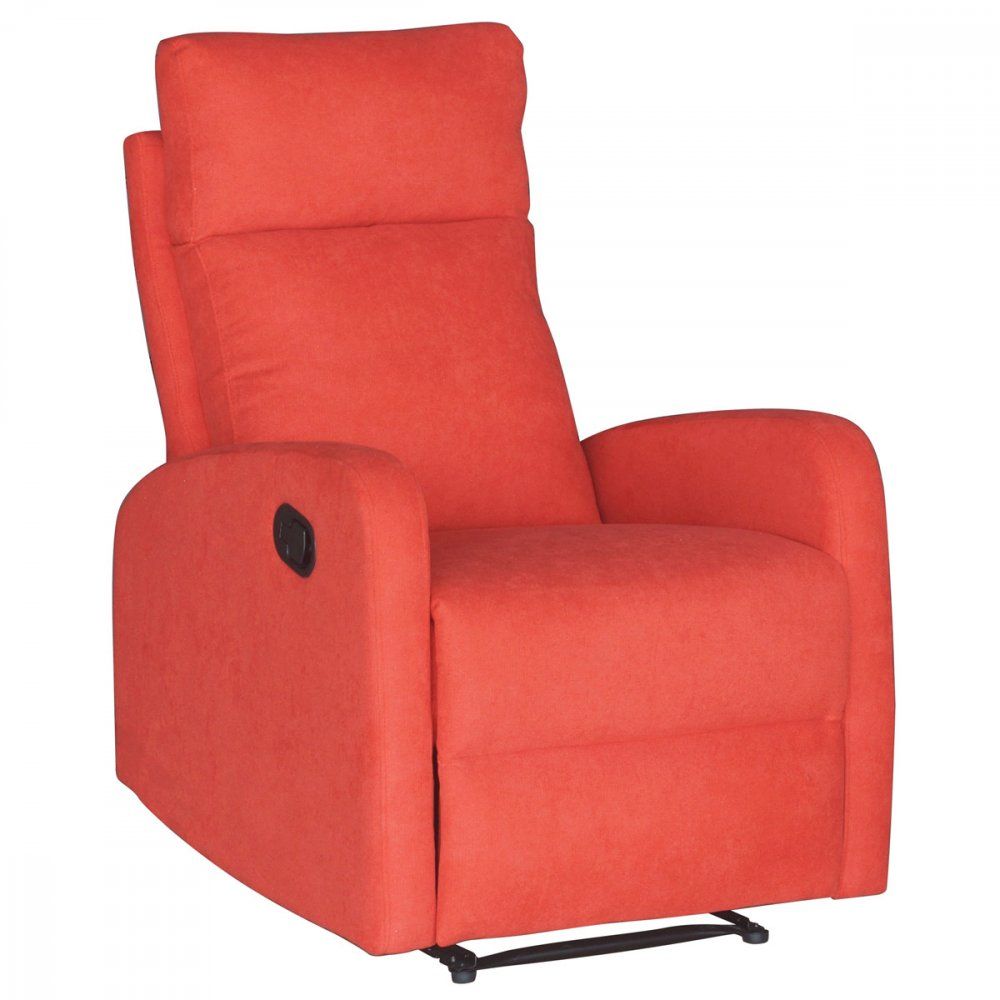 AUTRONIC TV-331 RED2 Polohovacie a relaxačné kreslo, 2 relaxačné polohy s aretáciou, poťah červená látka
