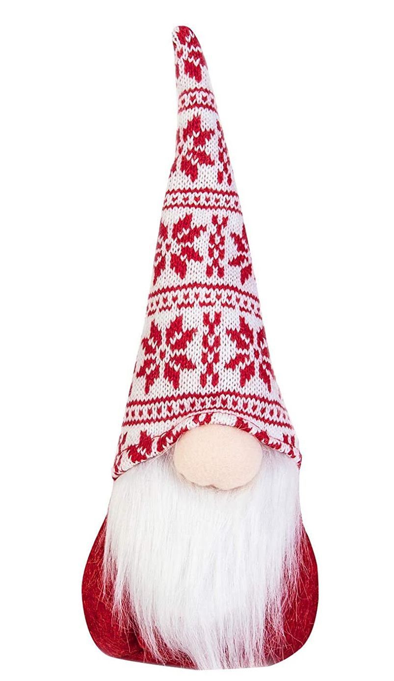 Vianočný škriatok 29 cm - škandinávsky - červený