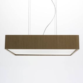 B.lux Závesná lampa Quadrat S s LED 60x60, dub, Obývacia izba / jedáleň, drevo, plast, 8W, P: 62 cm, L: 62 cm, K: 12cm
