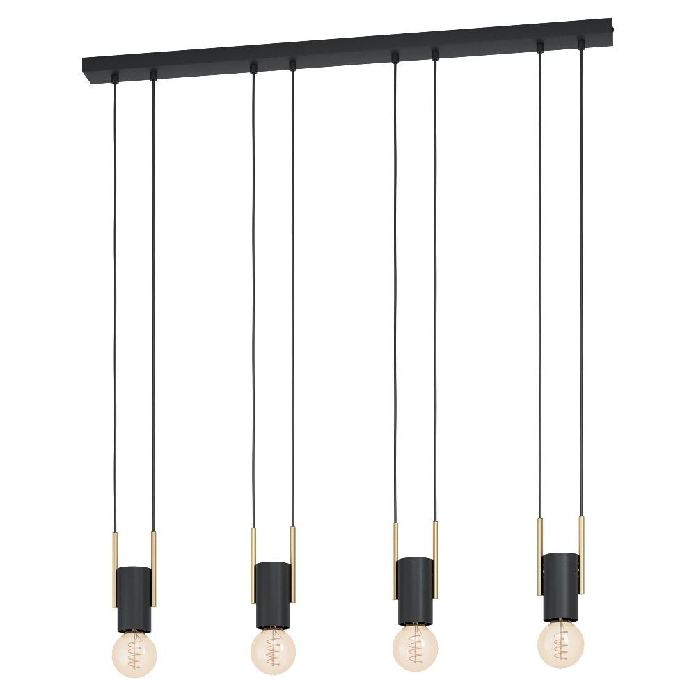 Priemyselné svietidlo EGLO BITACHITO black/brass 98858