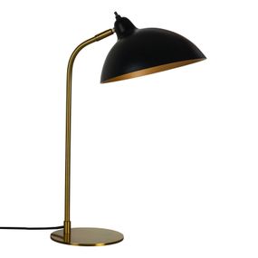 Dyberg Larsen Futura stolná lampa mosadz/čierna, Obývacia izba / jedáleň, kov, E14, 40W, L: 20 cm, K: 55cm