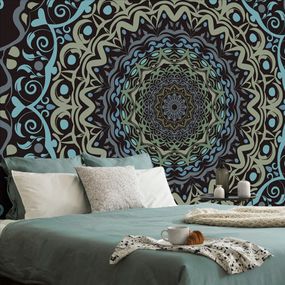 Samolepiaca tapeta abstraktná Mandala vo vintage štýle - 375x250