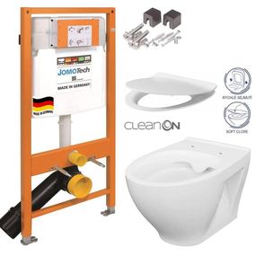 JOMOTech modul pre závesné WC bez sedátka + WC CERSANIT CLEANON MODUO + SEDADLO 174-91100700-00 MO1