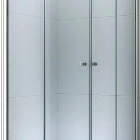 MEXEN/S - LIMA sprchovací kút 80x80 cm, transparent, chróm 856-080-080-02-00