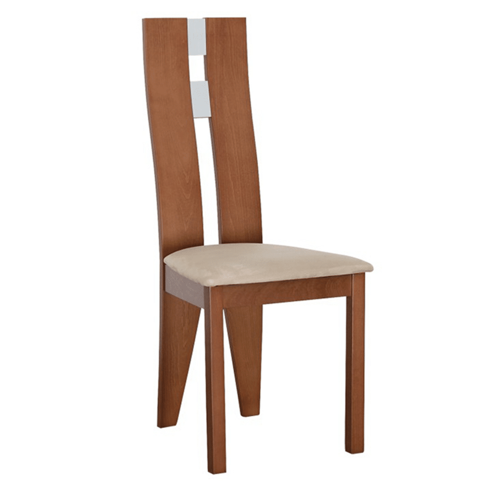 Kondela Drevená stolička, čerešňa/látka béžová, BONA 95996